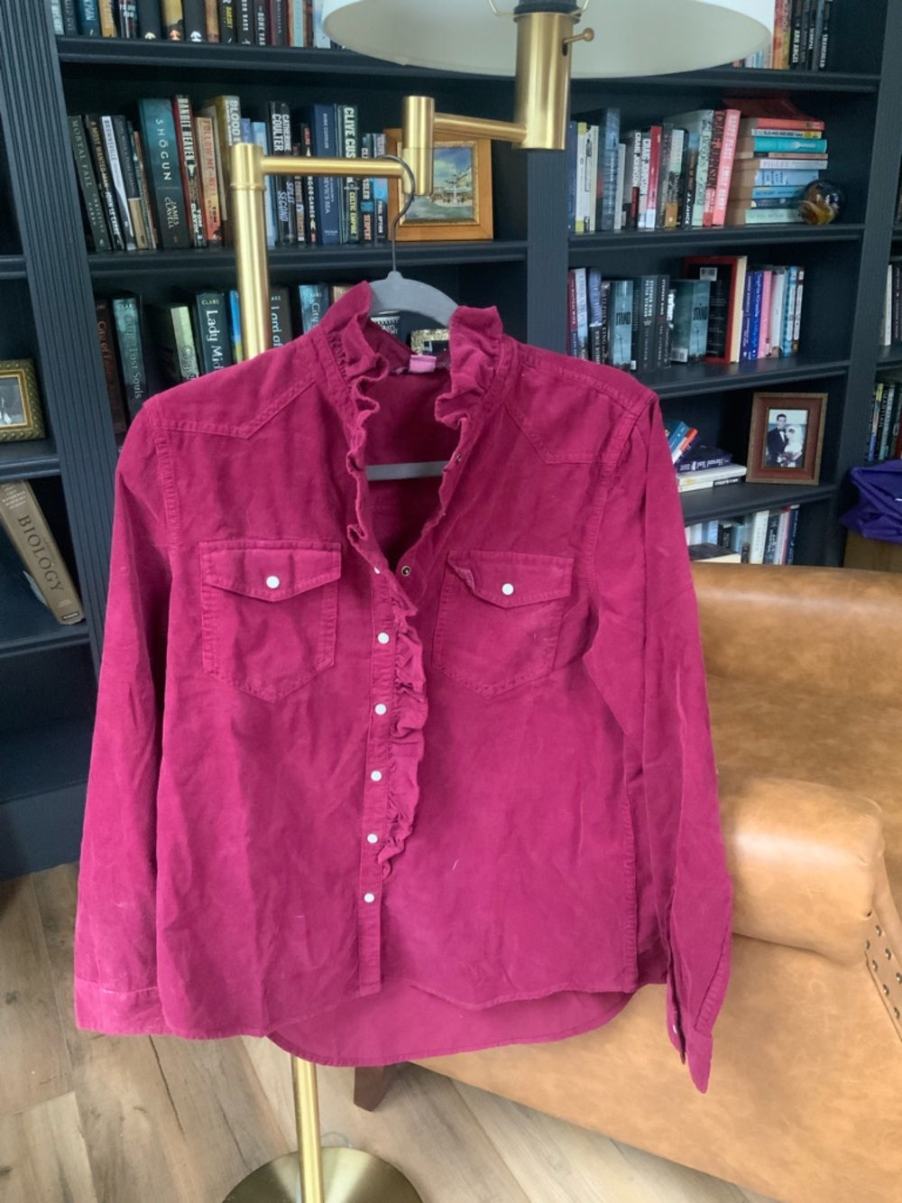 Sundance Ombeline Ruffled Corduroy Snap Front